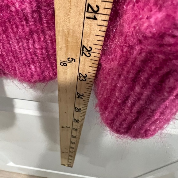 Jessica Simpson Festival Fuchsia Combo Kati Txture Pleat Slv P/O Sweater 2X - Picture 7 of 9